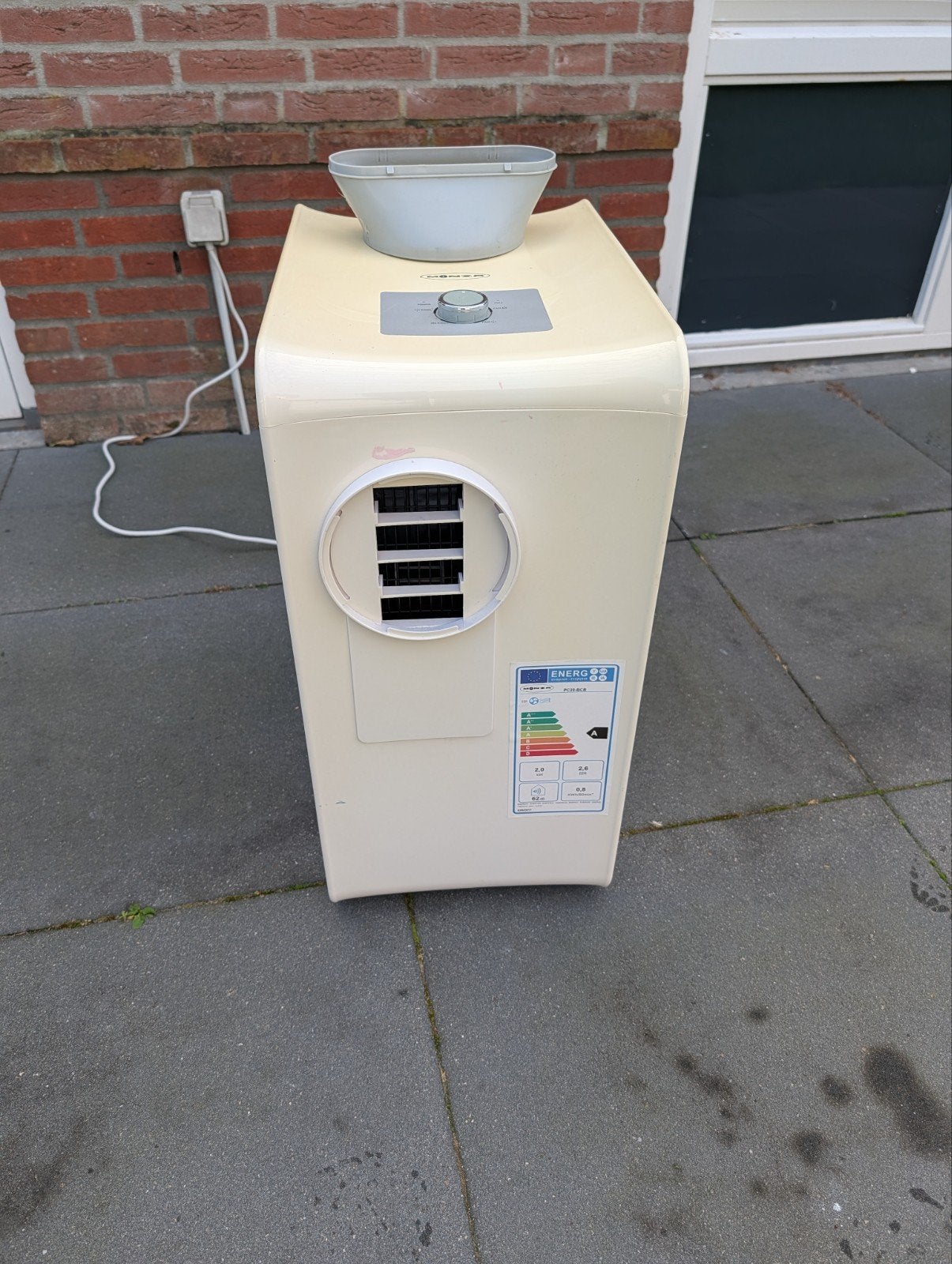 Monza Mobiele Airco PC20-BCB - Koelt nog prima, Ophalen, Gebruikt, Minder dan 60 m³, 3 snelheden of meer
