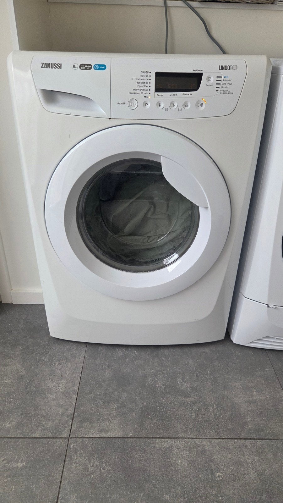 Zanussi Lindo 500 Wasmachine 8kg - 1400 toeren, Witgoed en Apparatuur, Ophalen, 1200 tot 1600 toeren, Gebruikt, 8 tot 10 kg