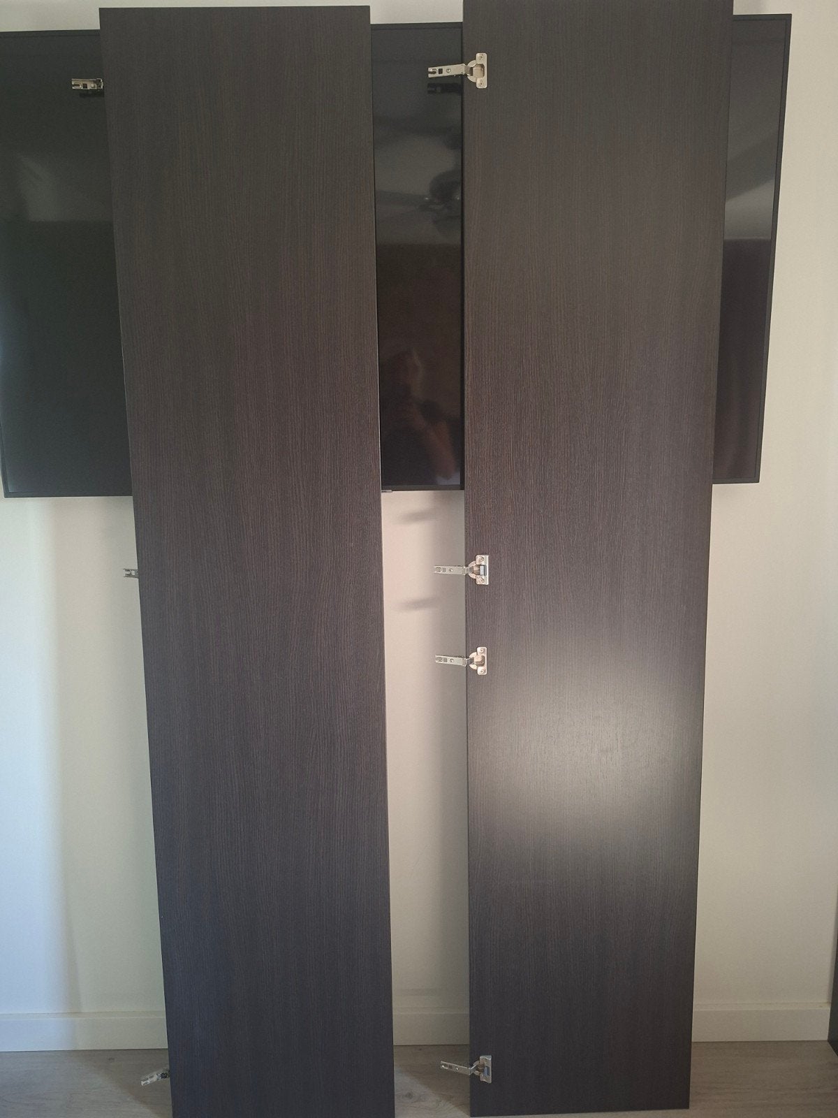 2 Ikea Pax deuren donkerbruin, Ophalen, 200 cm of meer, 50 tot 100 cm, Zo goed als nieuw