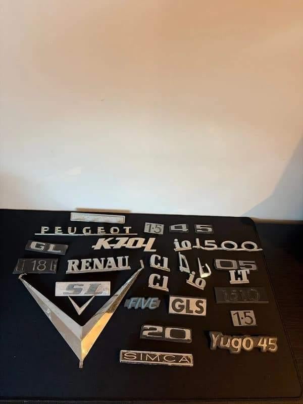 Verzameling Vintage Auto-Emblemen – Diverse Merken, Ophalen of Verzenden, Gebruikt, Auto's