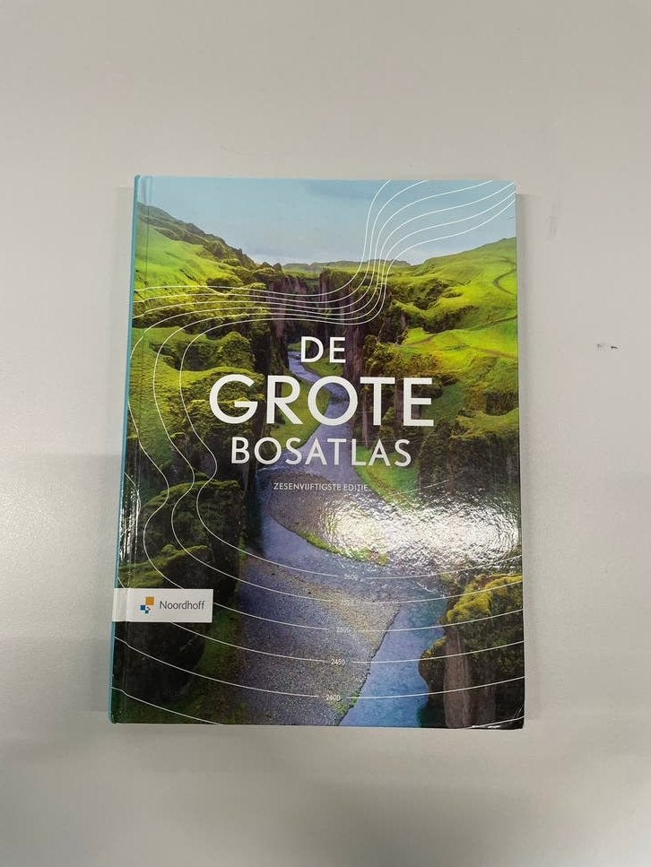 De Grote Bosatlas 56e editie (nieuwste) - Noordhoff, Boeken, Ophalen, Bosatlas, 2000 tot heden, Zo goed als nieuw