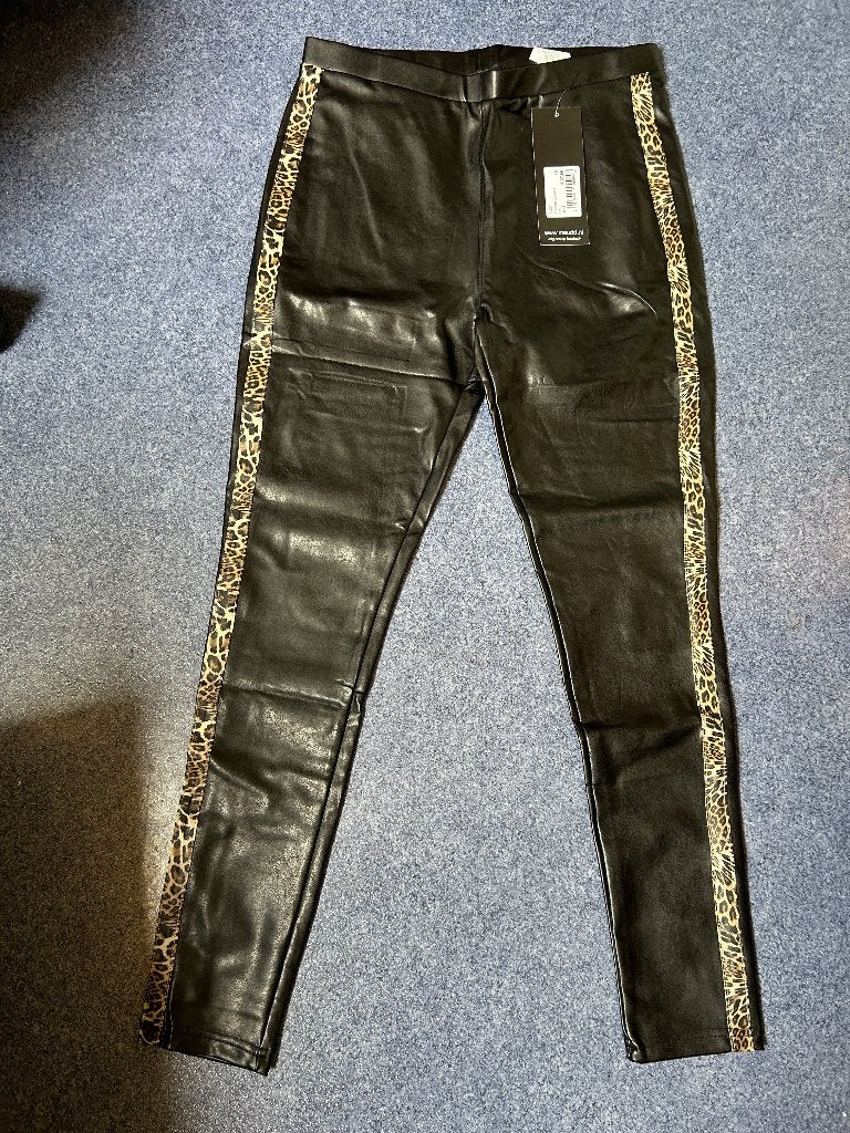 Maudd zwart luipaard pu legging nieuw mt 40, Kleding | Dames, Maat 38/40 (M), Maudd, Zwart, Nieuw