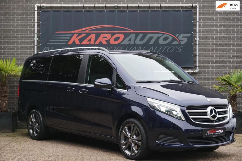 Mercedes-Benz V-klasse 250d Lang DC Avantgarde Leer 360 Trkh, Auto's, Automaat, Achterwielaandrijving, Gebruikt, Zwart
