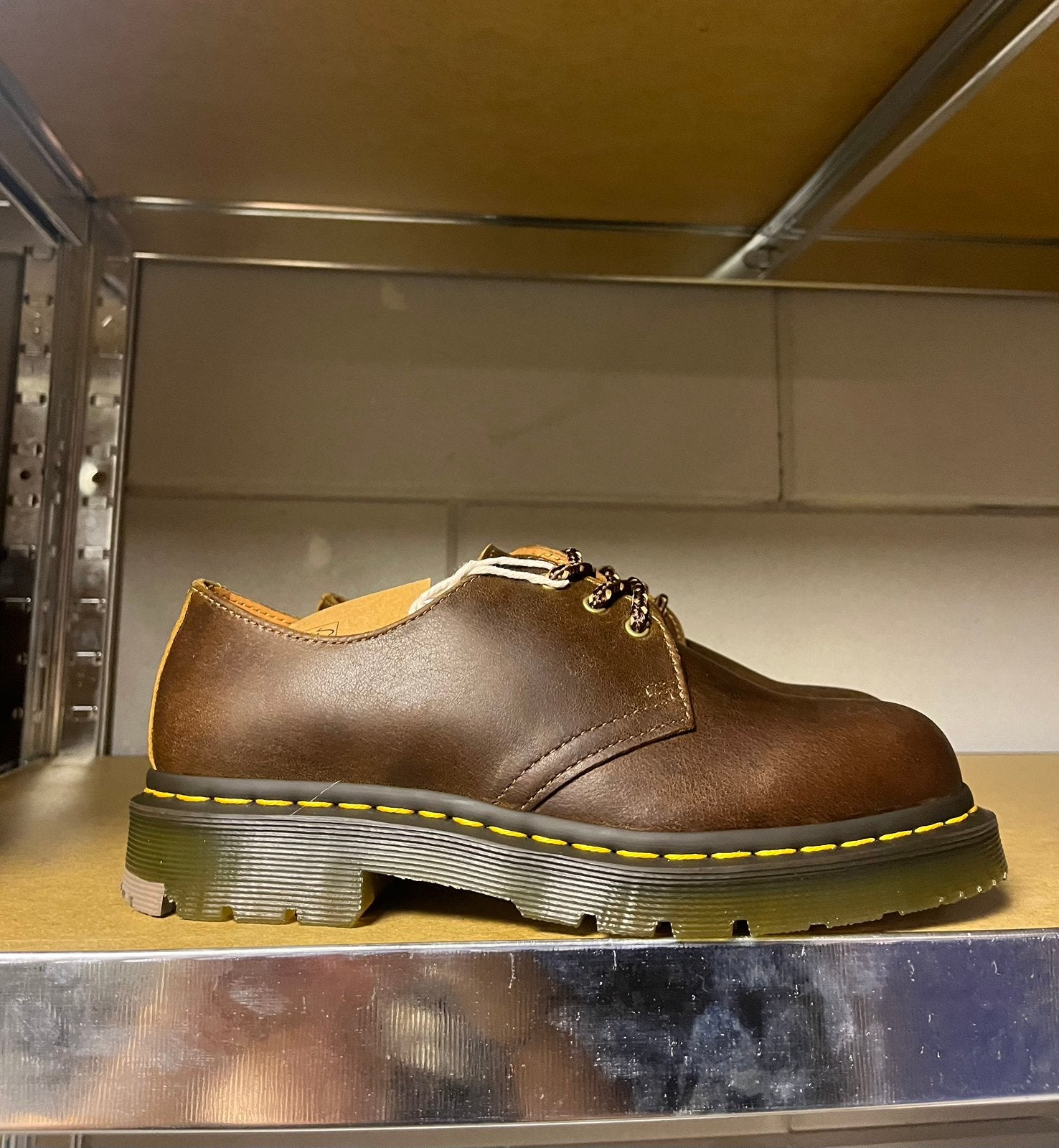 Dr. Martens 1461 Slip resistant dark tan maat 38, Dr. Martens, Docs, Bruin, Docs