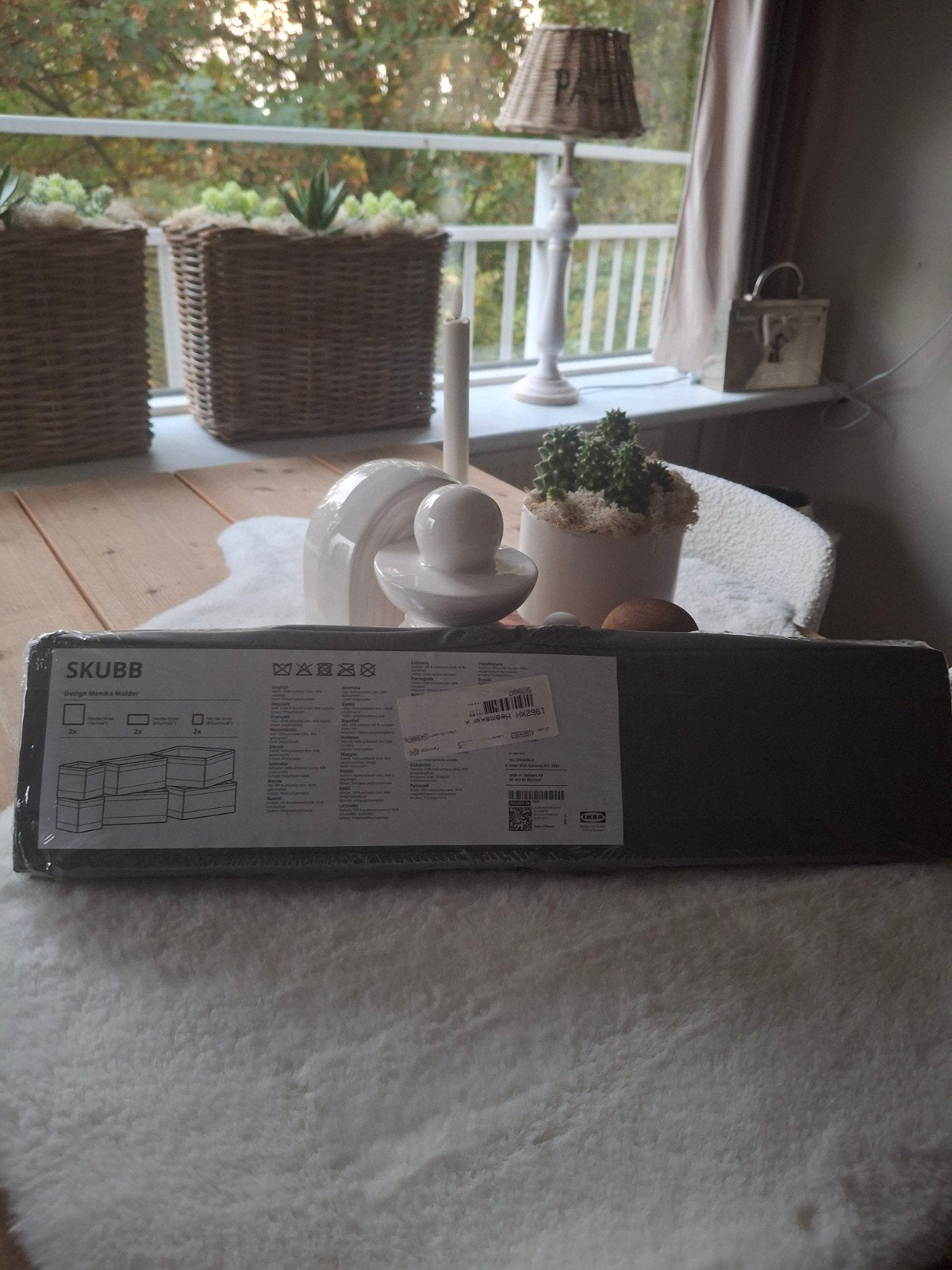 IKEA SKUBB Opbergdozen Set - Nieuw in verpakking, Ophalen, Nieuw, Grijs, Textiel