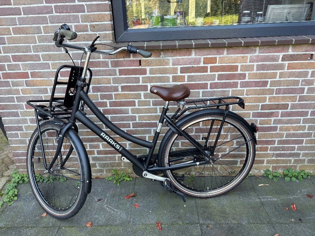 Raaks transportfiets, Fietsen en Brommers, Terugtraprem, Gebruikt, Versnellingen, 50 tot 53 cm