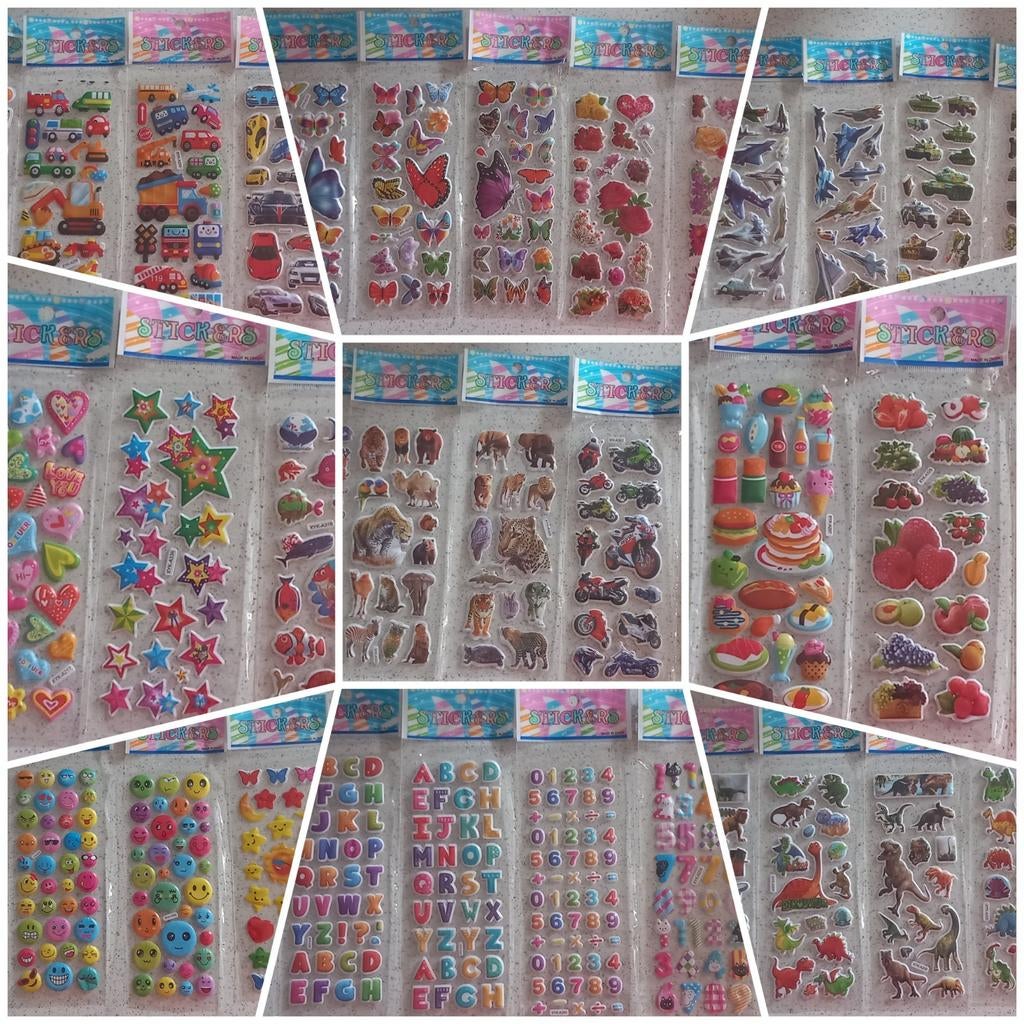 Sticker vellen traktatie nieuw (37 vellen), Ophalen of Verzenden, Nieuw, Feestartikel, Verjaardag