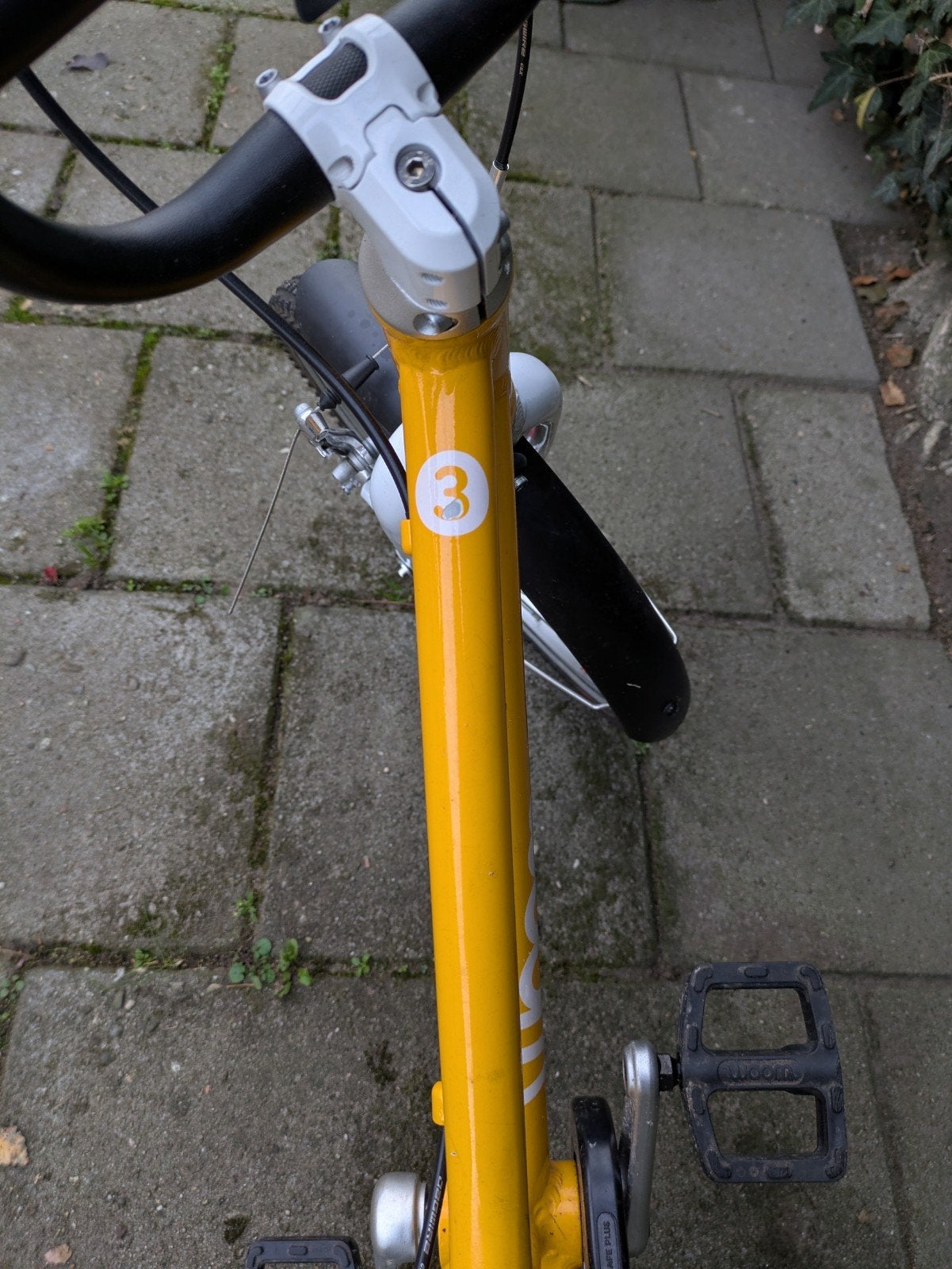 Foto 3 van Woom 3 kinderfiets - Geel - 16 inch