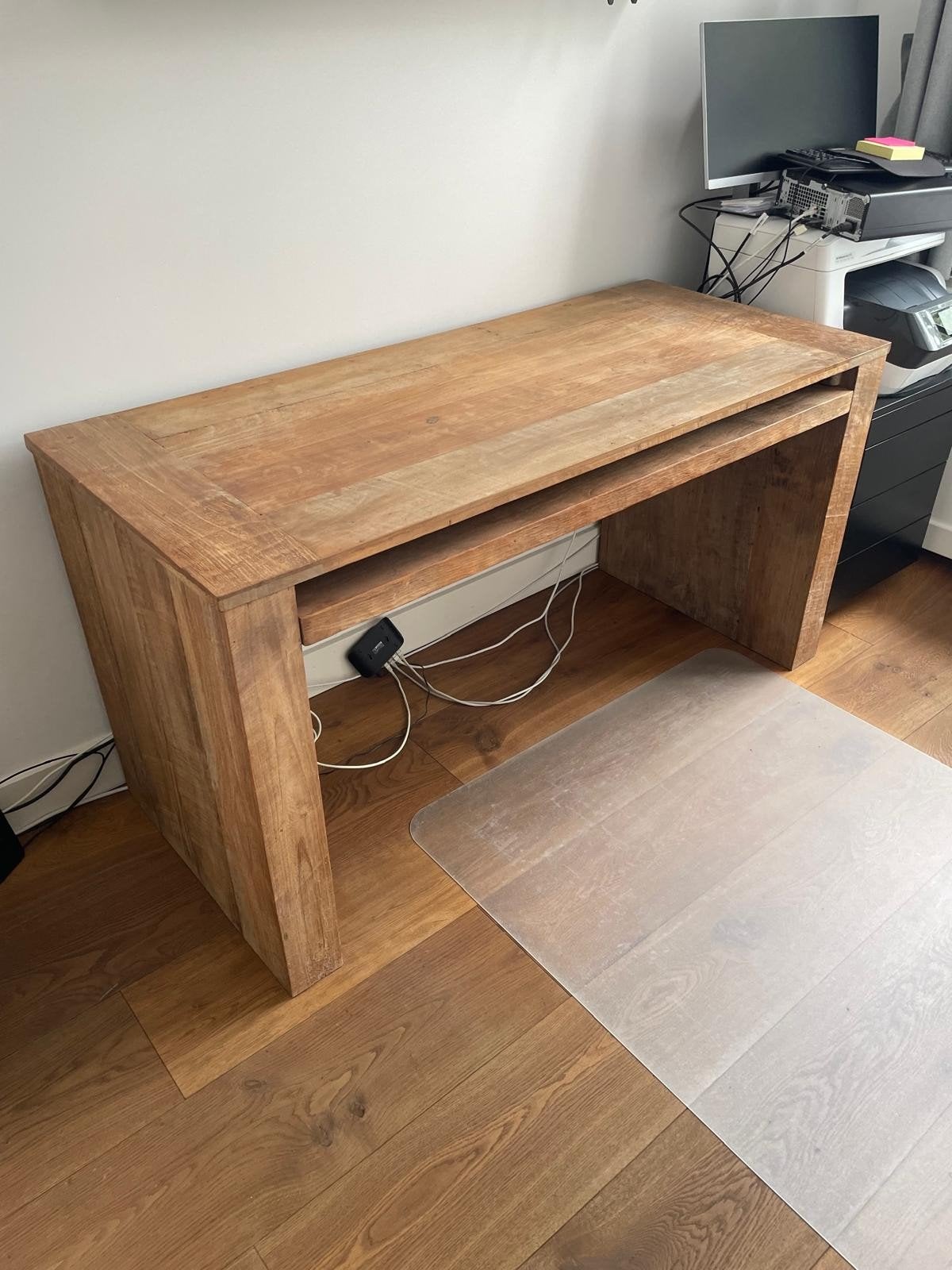 Teak houten bureau, Ophalen, Gebruikt, Hout, Computerbureau