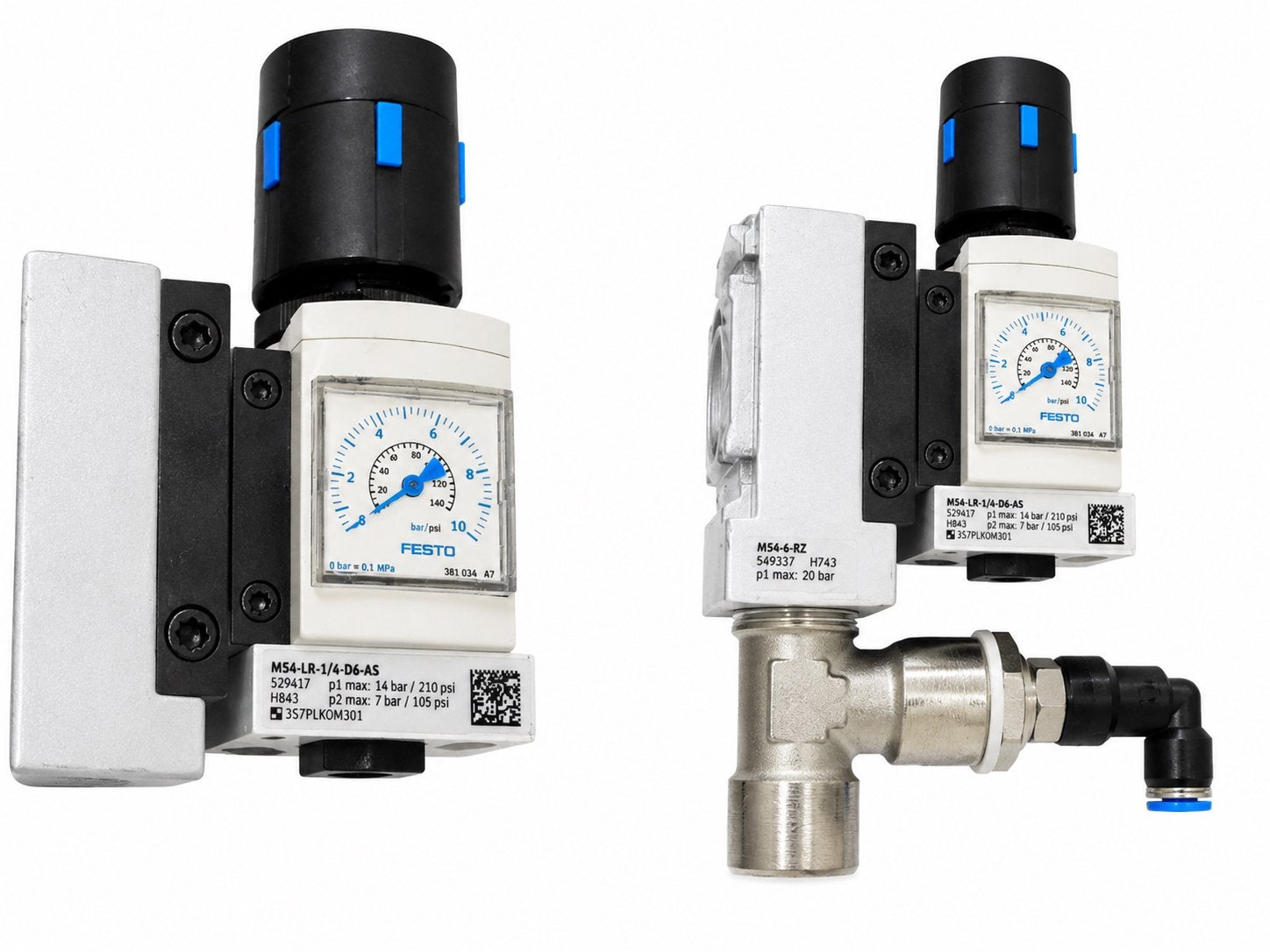 FESTO MS4-LR-1/4-D6-AS Pneumatische Drukregelaar meManometer, Ophalen of Verzenden, Zo goed als nieuw, Minder dan 50 mm