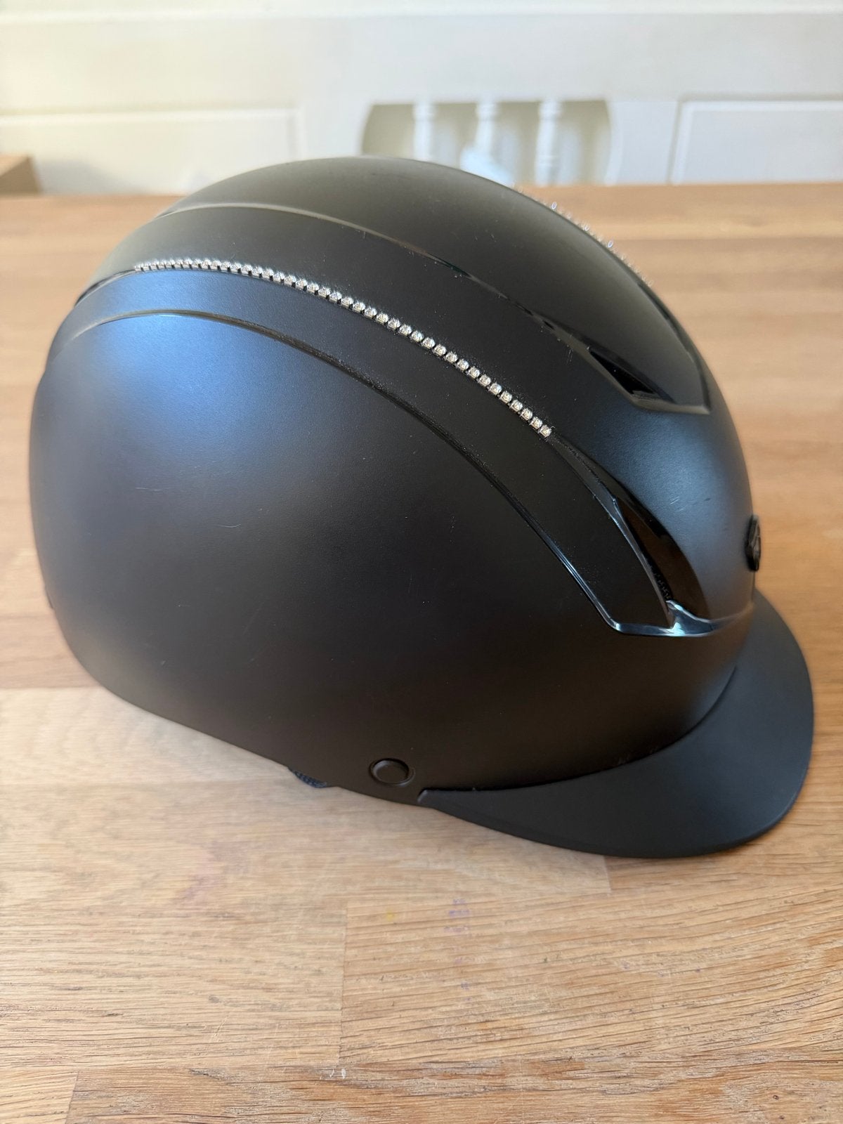 Cap paardrijden kids maat s/m 52-56cm, Dieren en Toebehoren, Gebruikt, Dressuur, Ophalen of Verzenden, Rijhelm/cap