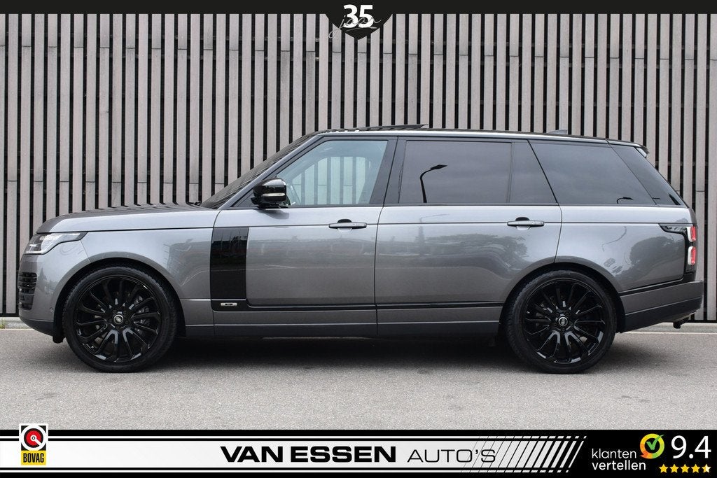 Land Rover Range Rover 2.0 P400e LWB Autobiography Pano Mass, Auto's, Land Rover, Automaat, 404 pk, Gebruikt, Euro 6