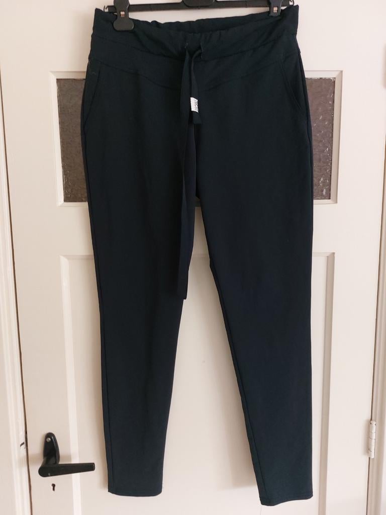 Blauwe comfortabele travelstof broek van &Co Woman maat L, Kleding | Dames, Blauw, Maat 42/44 (L), &Co Woman, Ophalen of Verzenden