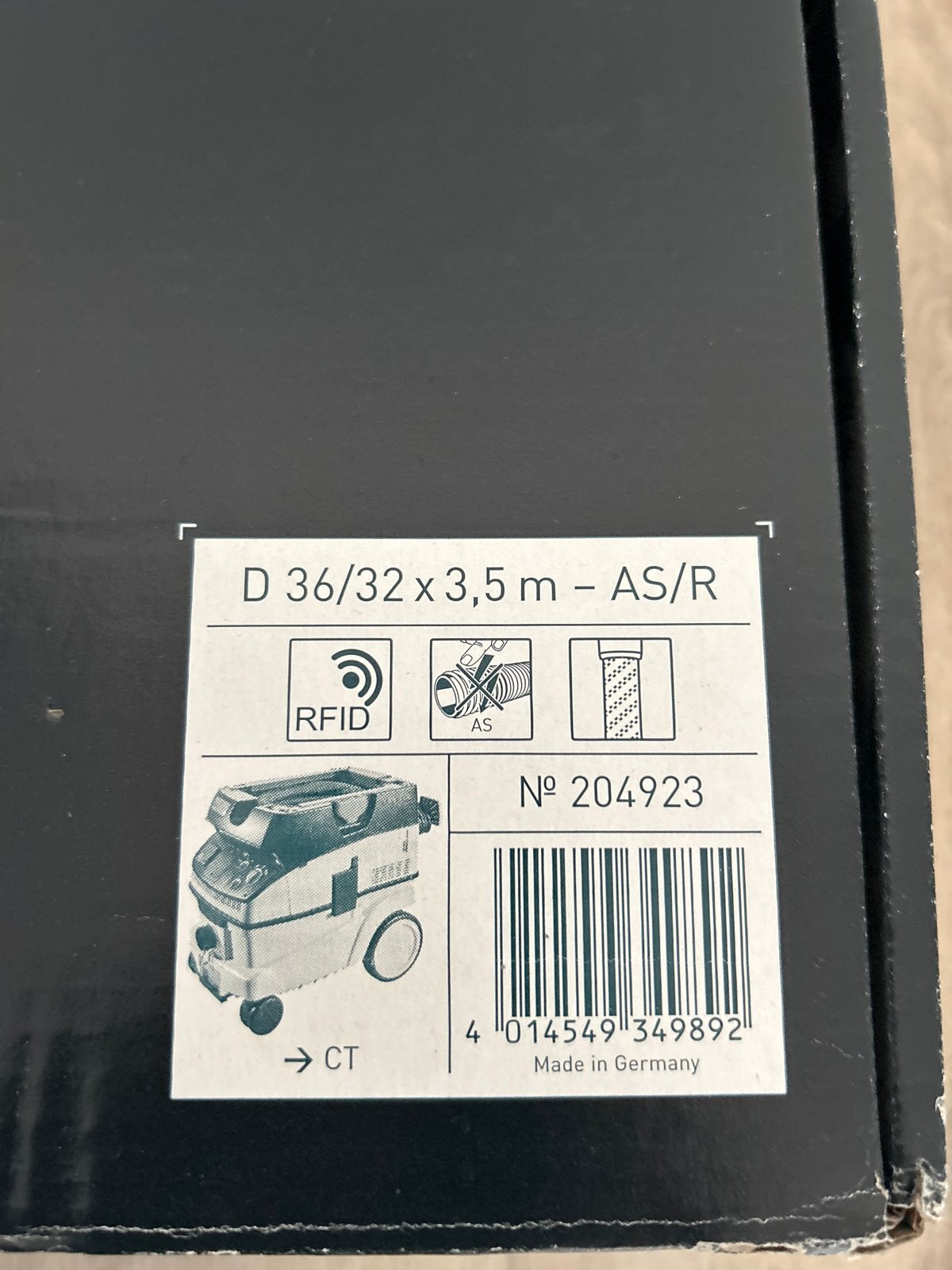 Festool Afzuigslang D 36/32 x 3,5 m - AS/R RFID, Ophalen of Verzenden, Nieuw