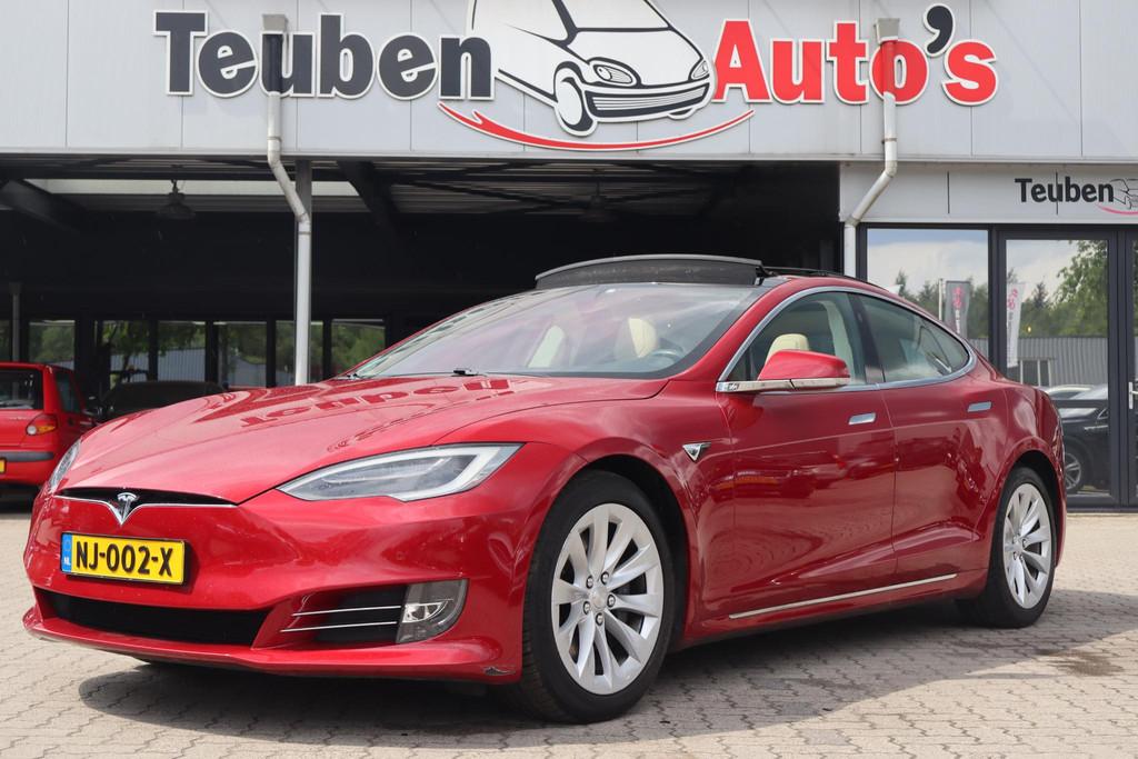 Tesla Model S 90D Base | SOH 85,6 % | Luchtvering | Elek Pan, Auto's, Tesla, Bedrijf, Te koop, Model S, 360° camera, 4x4, ABS