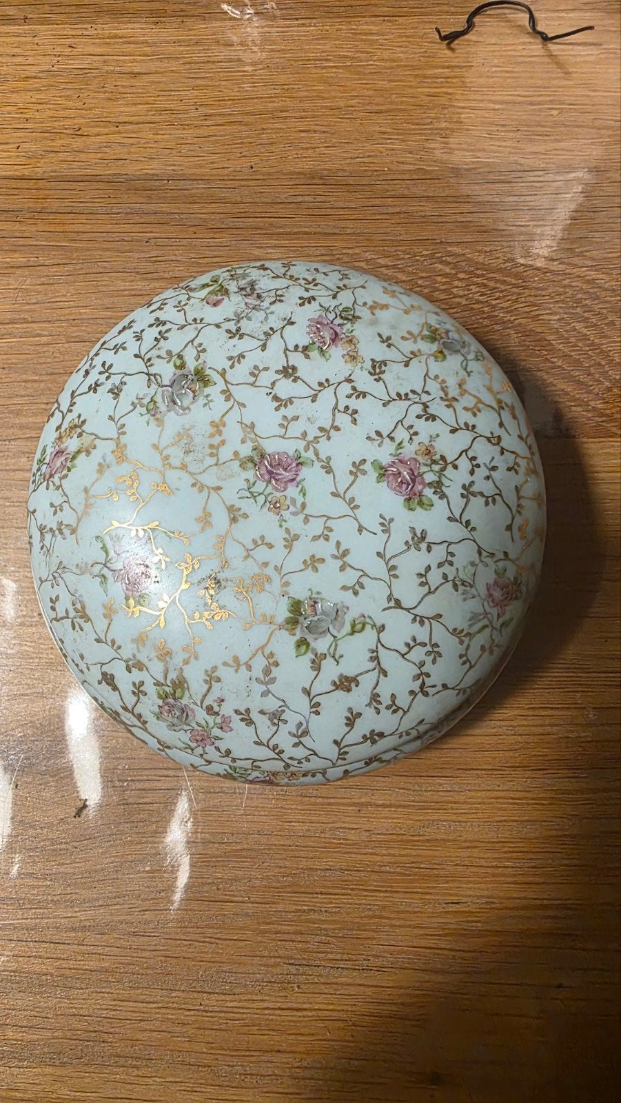 Vintage Porseleinen Doosje mt Bloemmotief - Limoges Frankrij, Ophalen of Verzenden