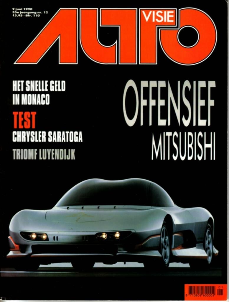 Autovisie test Chrysler Saratoga 3.0i Juni 1990, Ophalen of Verzenden, Gelezen, Overige merken