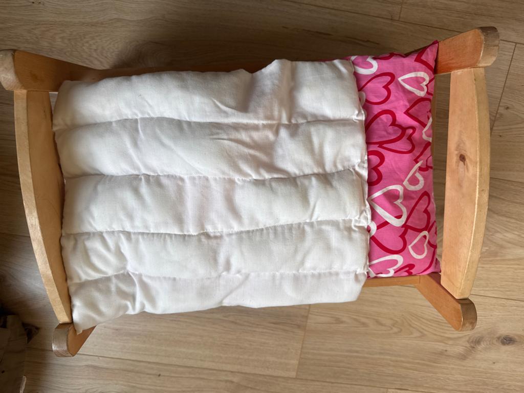 Houten Ikea poppenbedje met beddengoed, Ophalen, Gebruikt, Overige typen