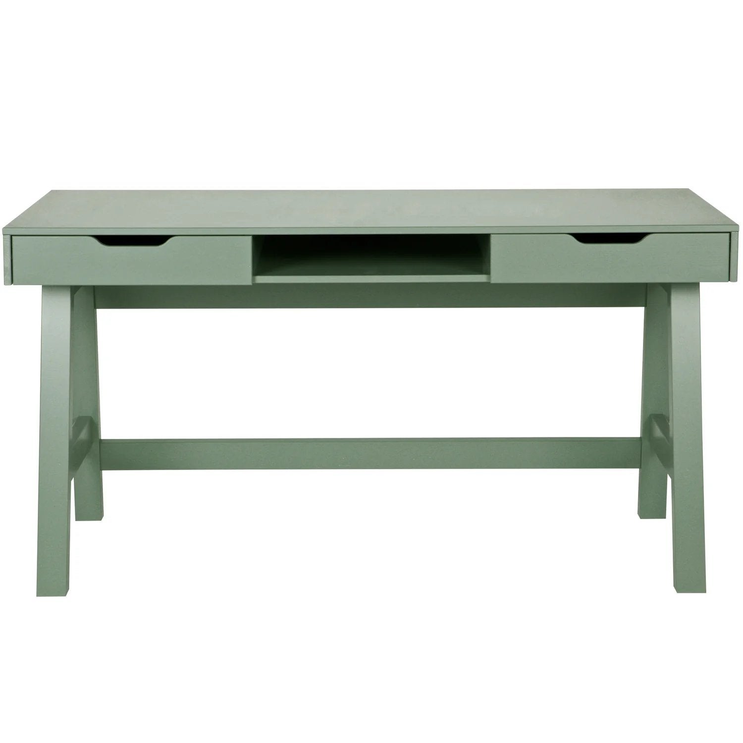 WOOOD bureau Nikki, jadegroen (massief grenen), Huis en Inrichting, Bureaus, Groen, Gebruikt, 62 cm, Ophalen of Verzenden