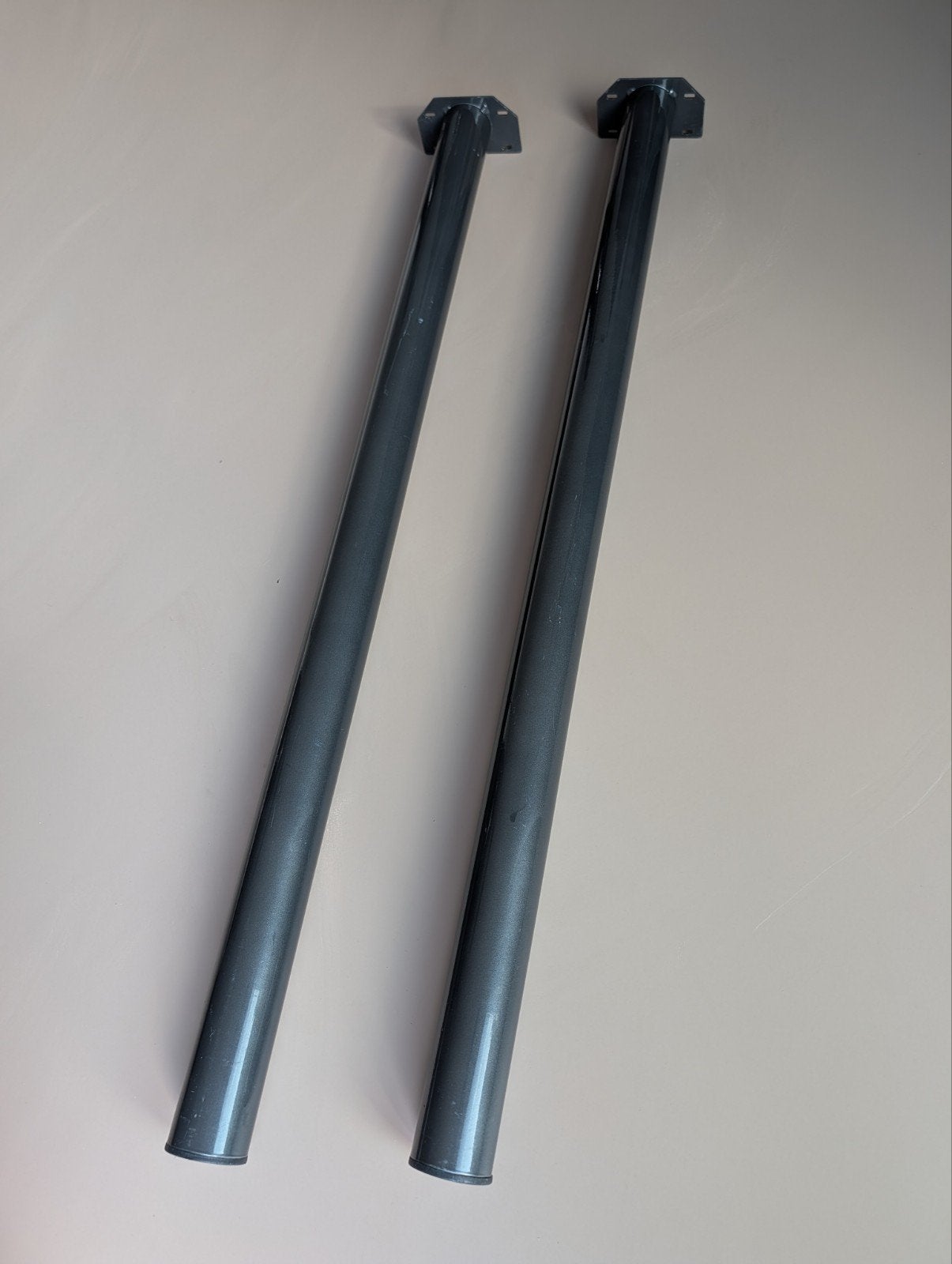 2x Duraline Meubelpoot Rond 60mm 110cm Antraciet, Ophalen, Tafelpoot, Minder dan 50 cm, Gebruikt