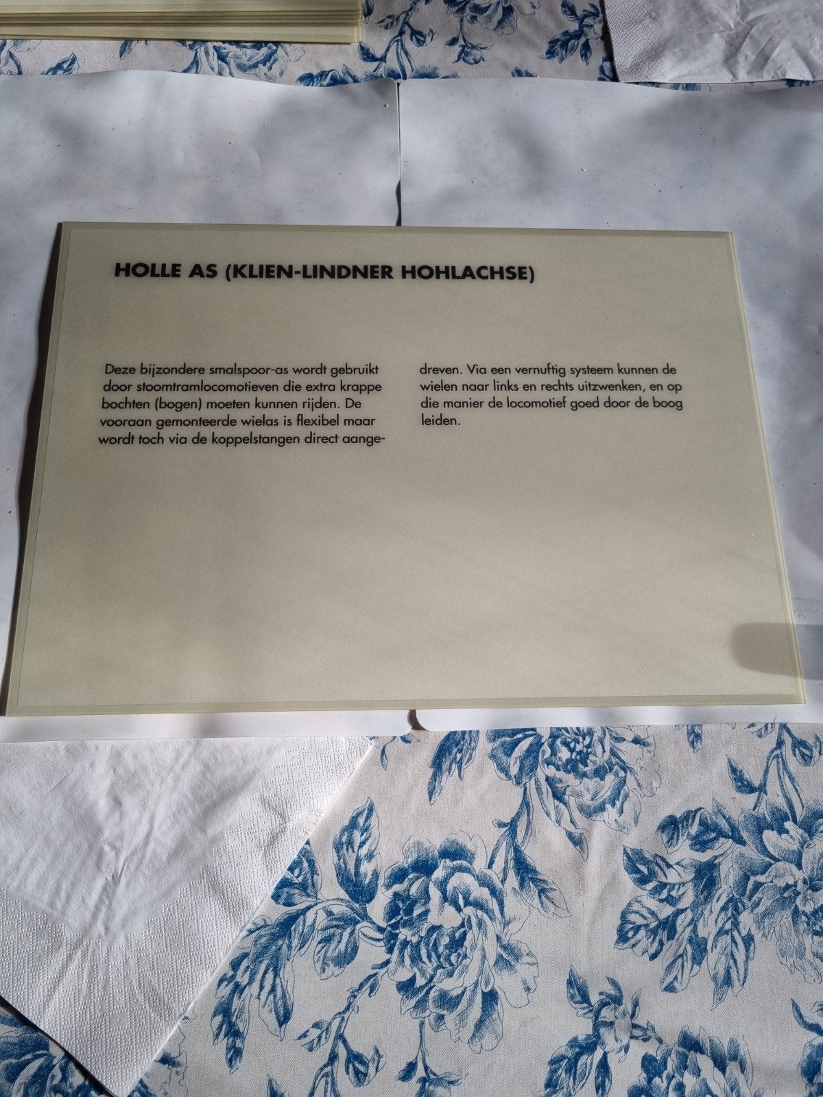 HOHLACHSE Holle As voor Stoomtramlocomotieven, Ophalen of Verzenden, Gebruikt, Tram, Overige typen