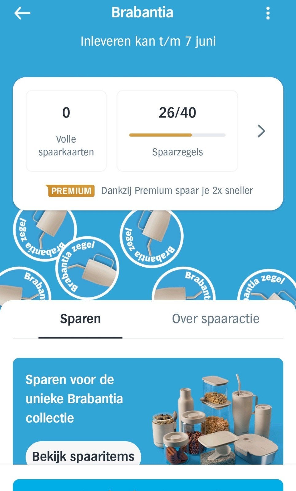 Ah Brabantia zegels of Efteling spaarkaarten, Hobby en Vrije tijd, Ophalen of Verzenden, Winkel, Super of Benzinepomp, Zegels, Bonnen of Punten