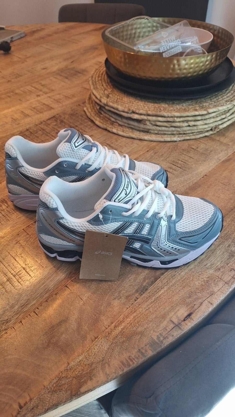 Asics gel-kayano 14 blauw/wit/lila, Blauw, Nieuw, Ophalen of Verzenden, Sneakers of Gympen