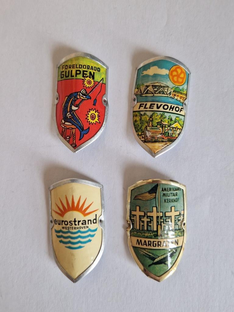Gebruikte wandelstok emblemen, Verzamelen, Ophalen of Verzenden, Gebruikt, Merk