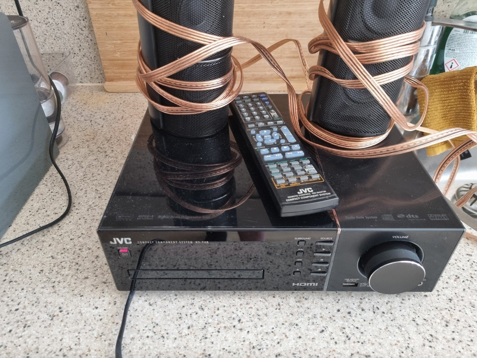JVC Compact Component System NX-F4B met DVD-speler, Ophalen, Gebruikt, JVC, 2.1-systeem