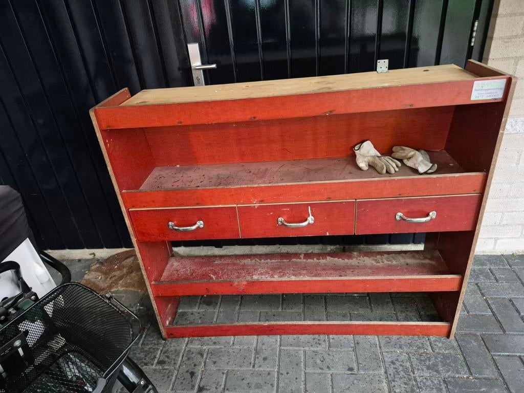 Jumatec   houten stelling    bus inrichting  van betonplex, Ophalen of Verzenden