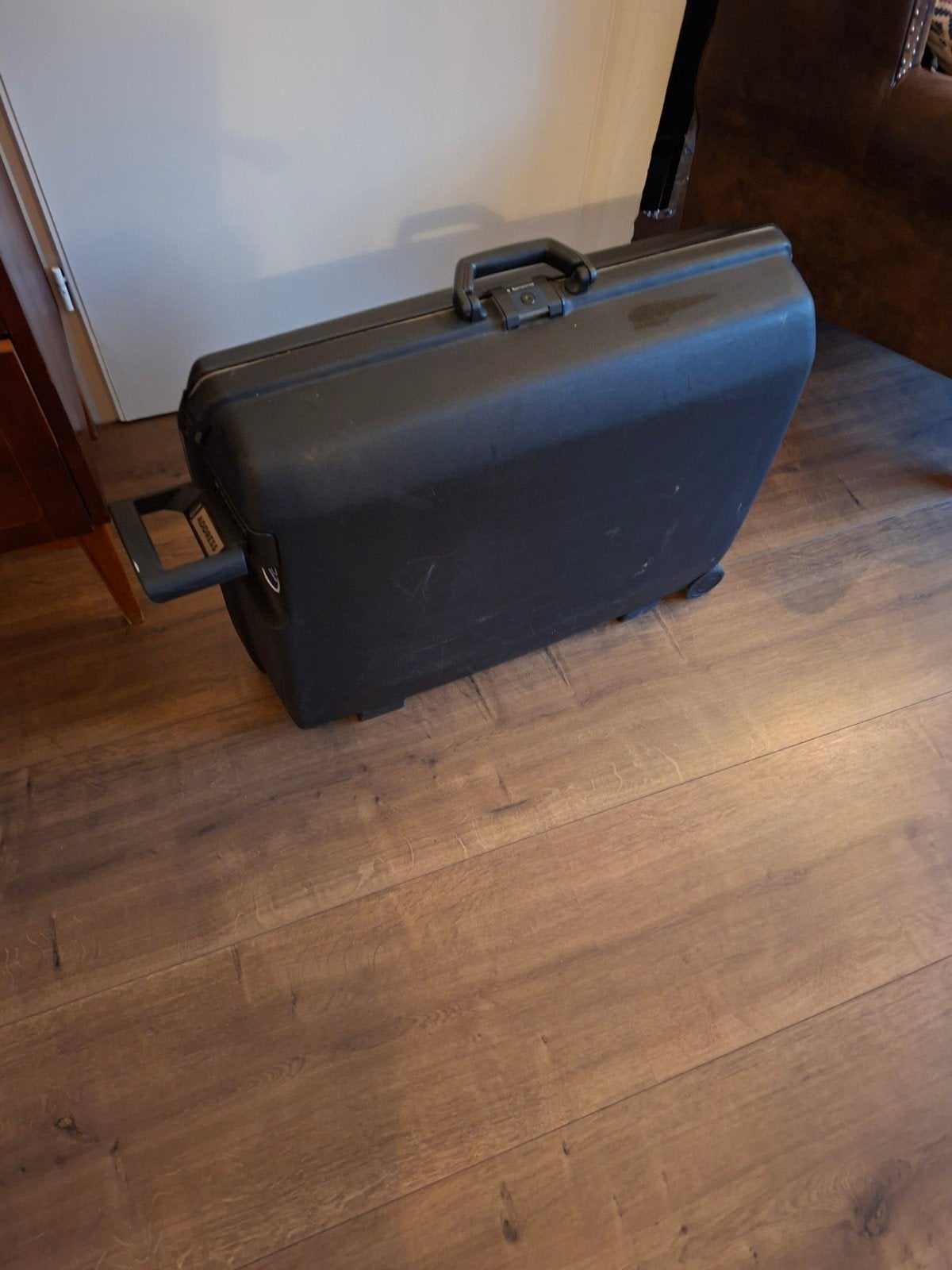 Samsonite Koffer Zwart  met Wieltjes 75 x 55, Ophalen, Gebruikt, Wieltjes