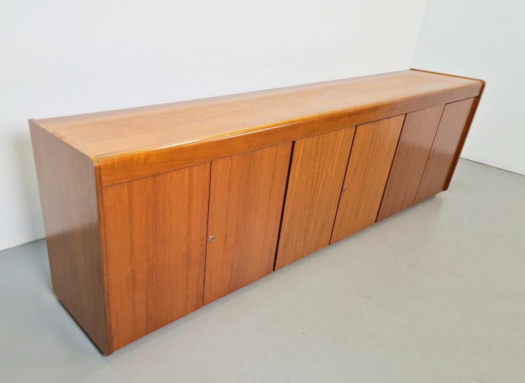 Vintage teak Deens dressoir 237 cm sideboard ’60 kast design, Ophalen, N, Overige materialen, N