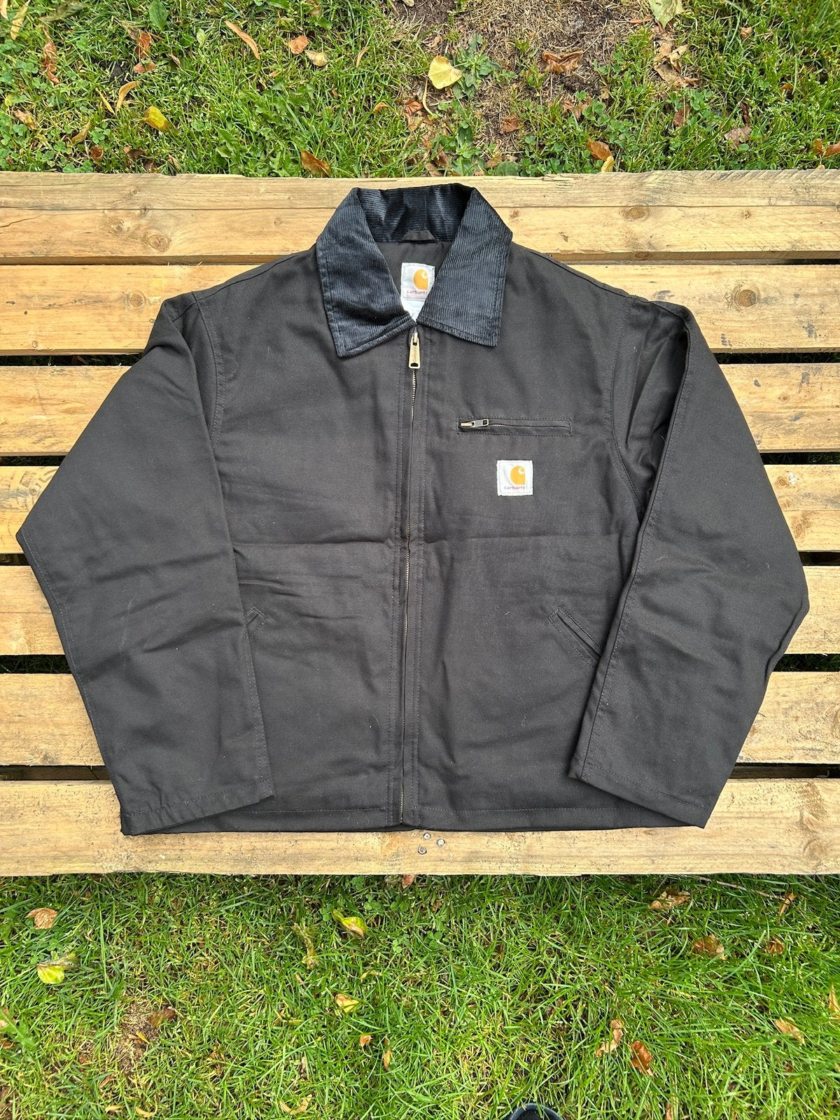 Carhartt Rework Detroit Jacket | Zwart | M, Kleding | Heren, Jassen | Zomer, Verzenden, Zo goed als nieuw, Maat 48/50 (M), Zwart