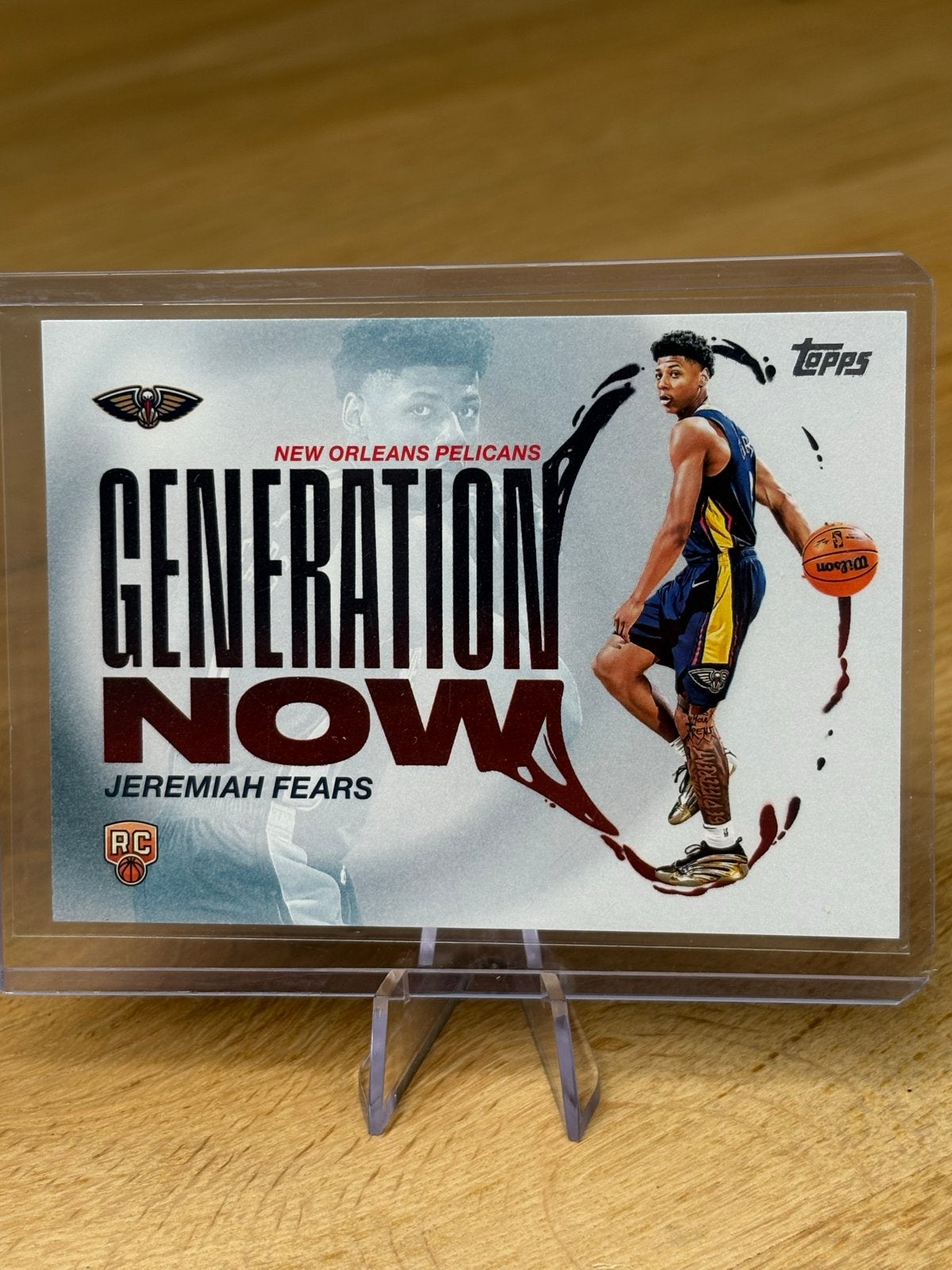 Jeremiah Fears Generation Now RC Topps New Orleans Pelicans, Ophalen of Verzenden, Zo goed als nieuw, Overige sporten, Spelerskaart