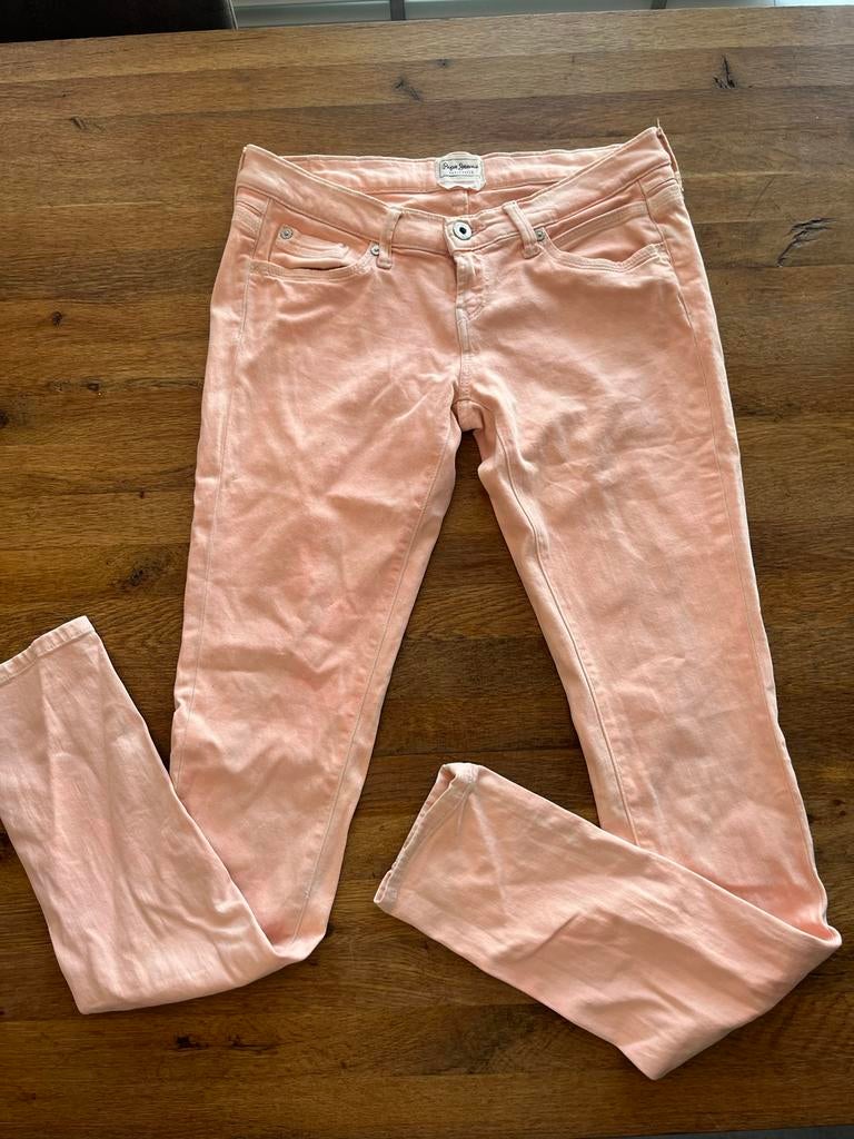 Pepe Jeans Skinny Jeans Zalmkleurig zomer  - Maat 28/32, Kleding | Dames, Spijkerbroeken en Jeans, Ophalen of Verzenden, Zo goed als nieuw