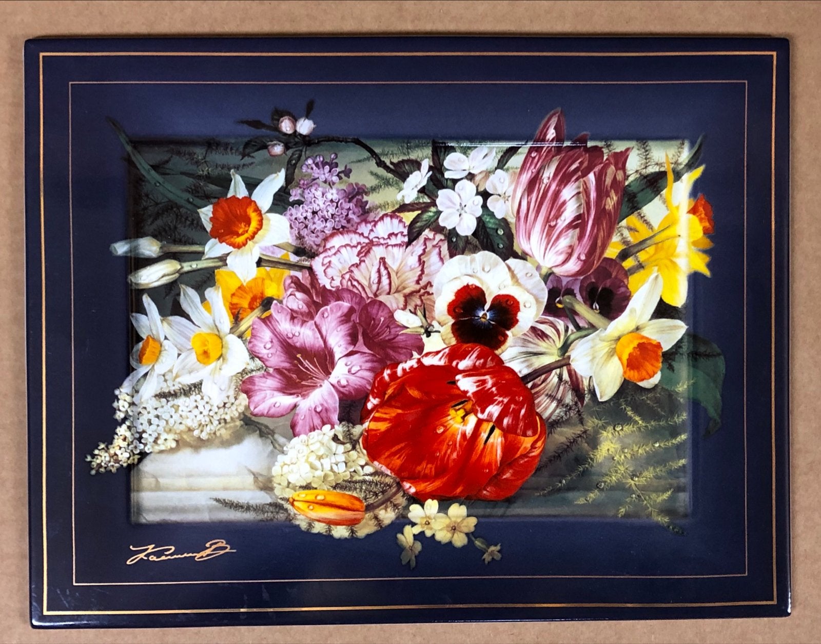 Porseleinen wandbord "Frühlings-Sinfonie" - Wladimir Kalinin, Ophalen of Verzenden