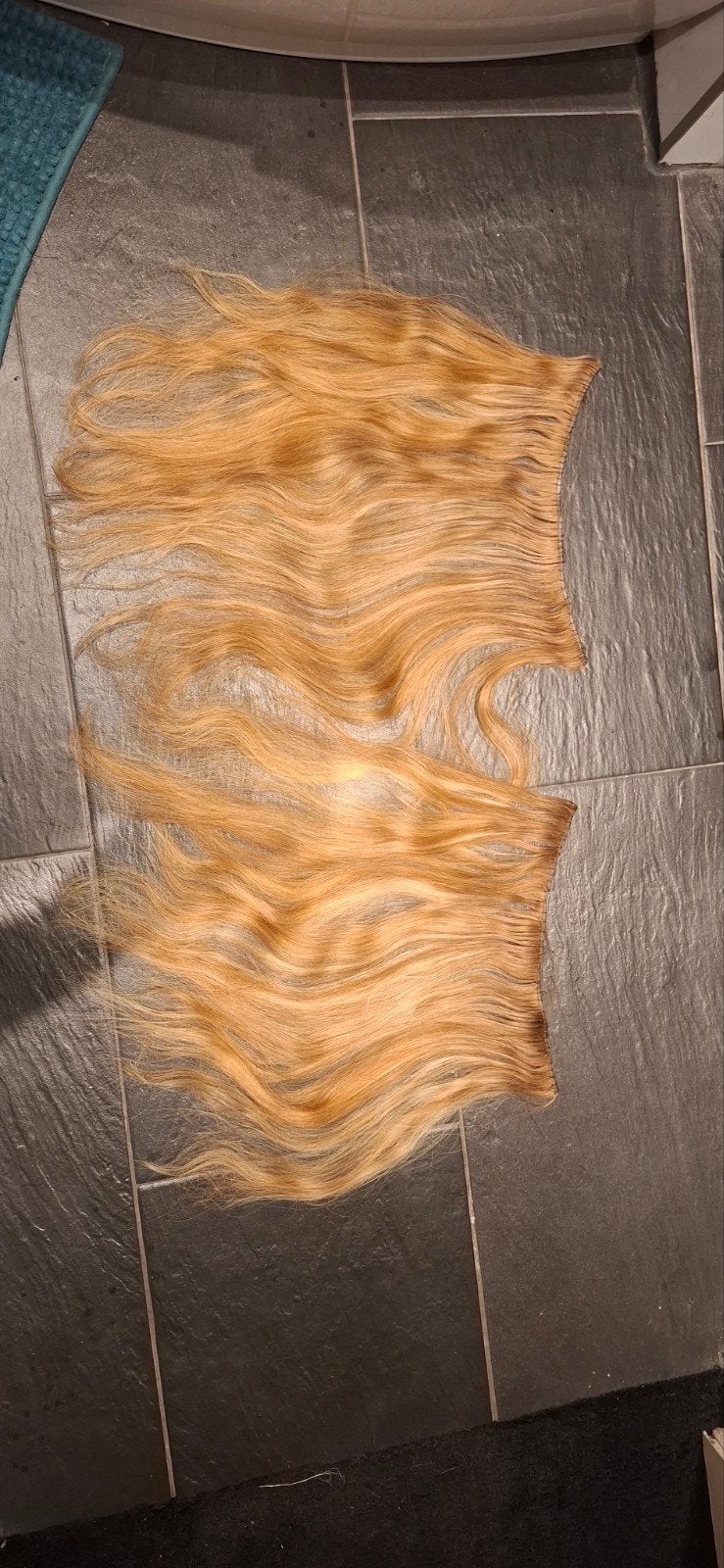 Gineus Weave Echt Haar Extensions 50cm 120g, Ophalen of Verzenden, Zo goed als nieuw, Pruik of Haarverlenging