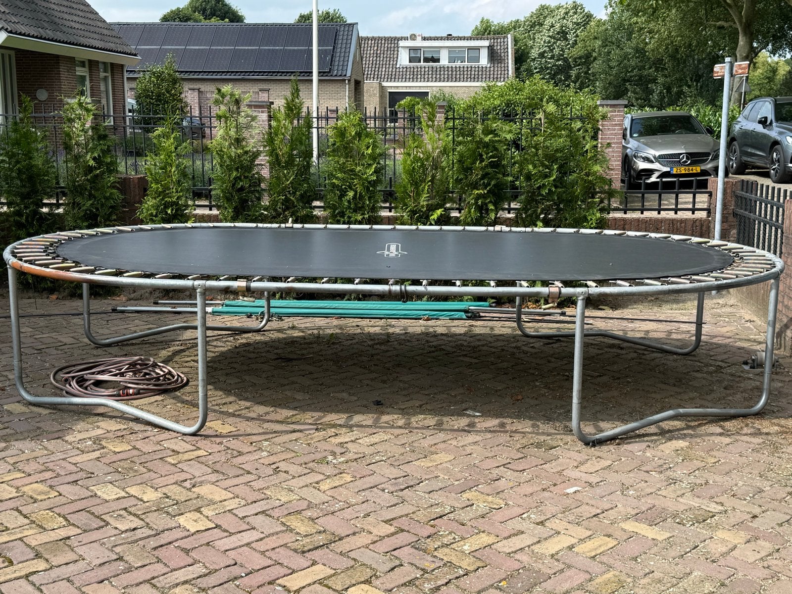 Grote ovale trampoline - Van Cranenbroek, Kinderen en Baby's, Speelgoed | Buiten | Trampolines, Ophalen, Gebruikt