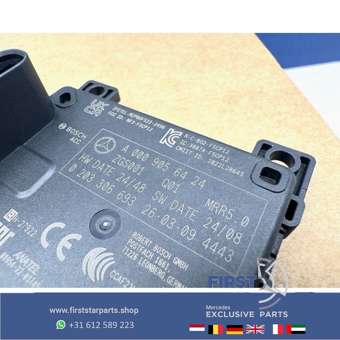 A0009056424 RADARSENSOR Mercedes W206 W290 W214 W254 W167 W2, Gebruikt, -, Ophalen of Verzenden, -