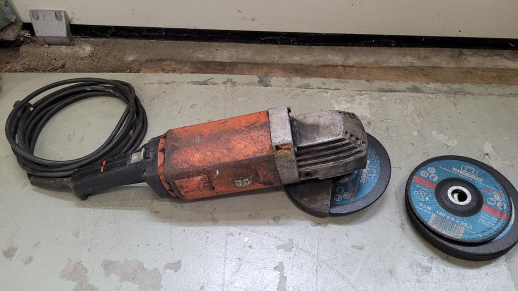 Fein 180mm haakse slijptol, Doe-het-zelf en Verbouw, Gereedschap | Slijpmachines, Ophalen of Verzenden, Gebruikt, 1000 watt of meer