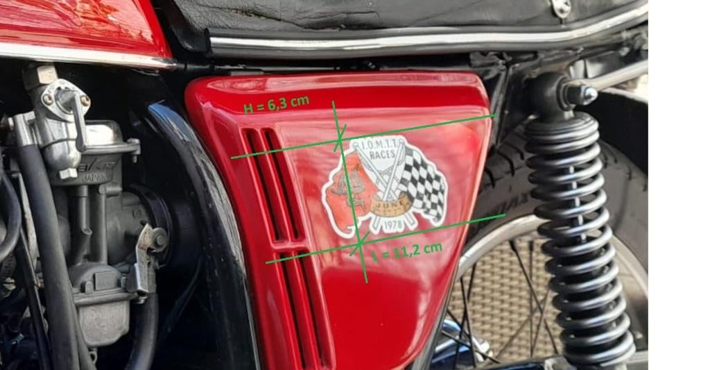 Cafe racer | Isle of man race sticker | TT, Verzenden