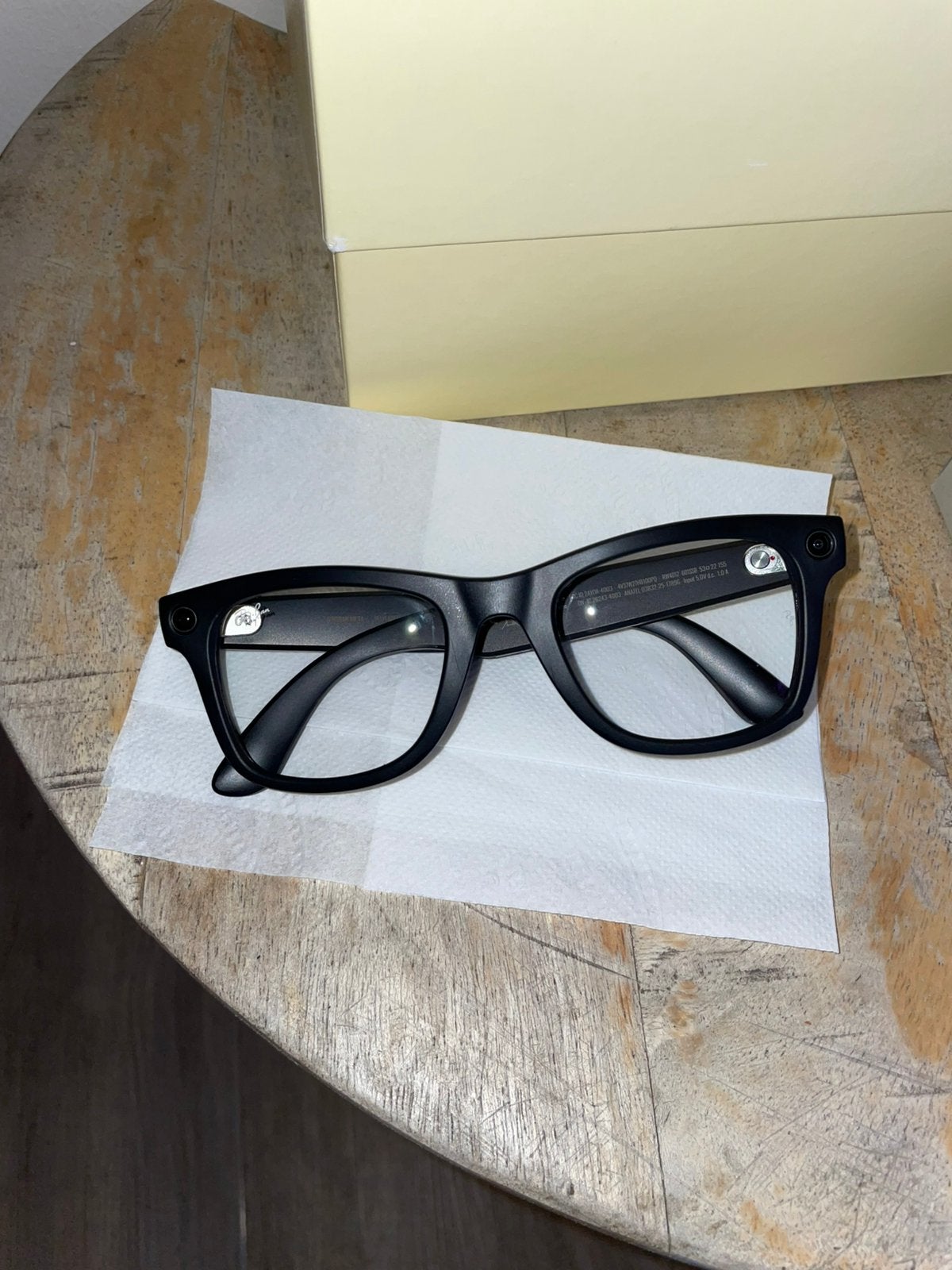 Ray-Ban Meta Smart Glasses – zwart – zo goed als nieuw, Zwart, Nieuw, Ophalen of Verzenden, Ray-Ban