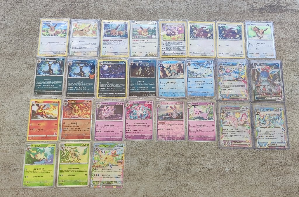 Pokémon Eevee & Eeveelutions Set, Ophalen of Verzenden, Zo goed als nieuw, Meerdere kaarten