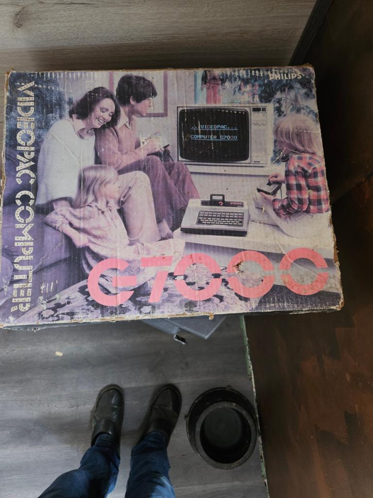 Philips Videopac G7000 met doos en accessoires, Spelcomputers en Games, Spelcomputers | Overige, Ophalen, Overige merken, Gebruikt