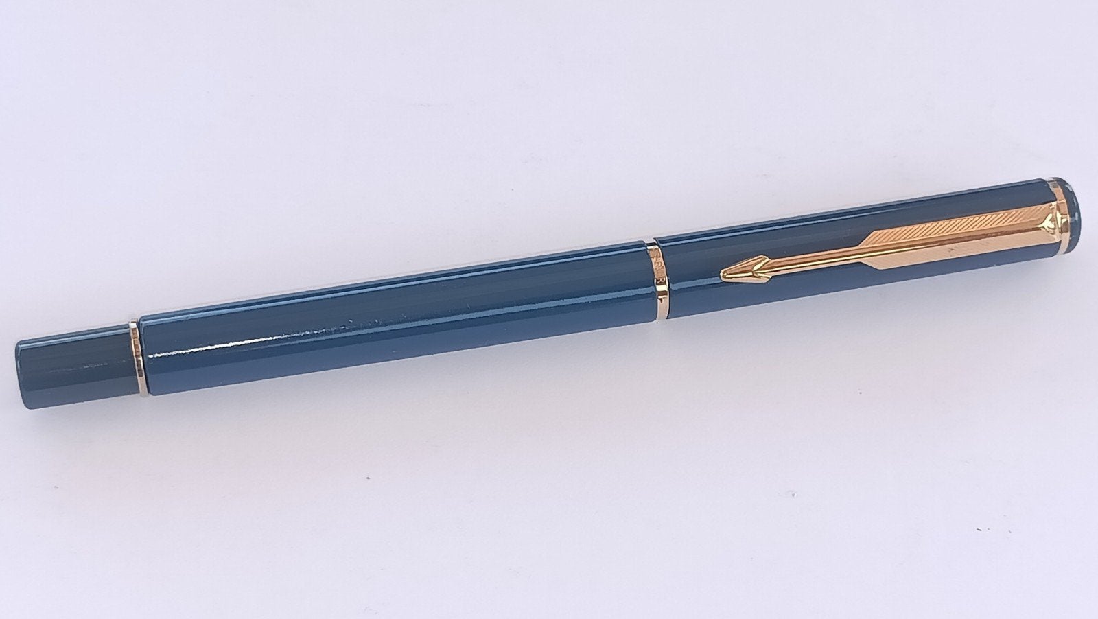 Parker 88 Rialto Vendome Vulpen Blauw met Gouden Accenten, Ophalen of Verzenden, Gebruikt, Vulpen, Parker