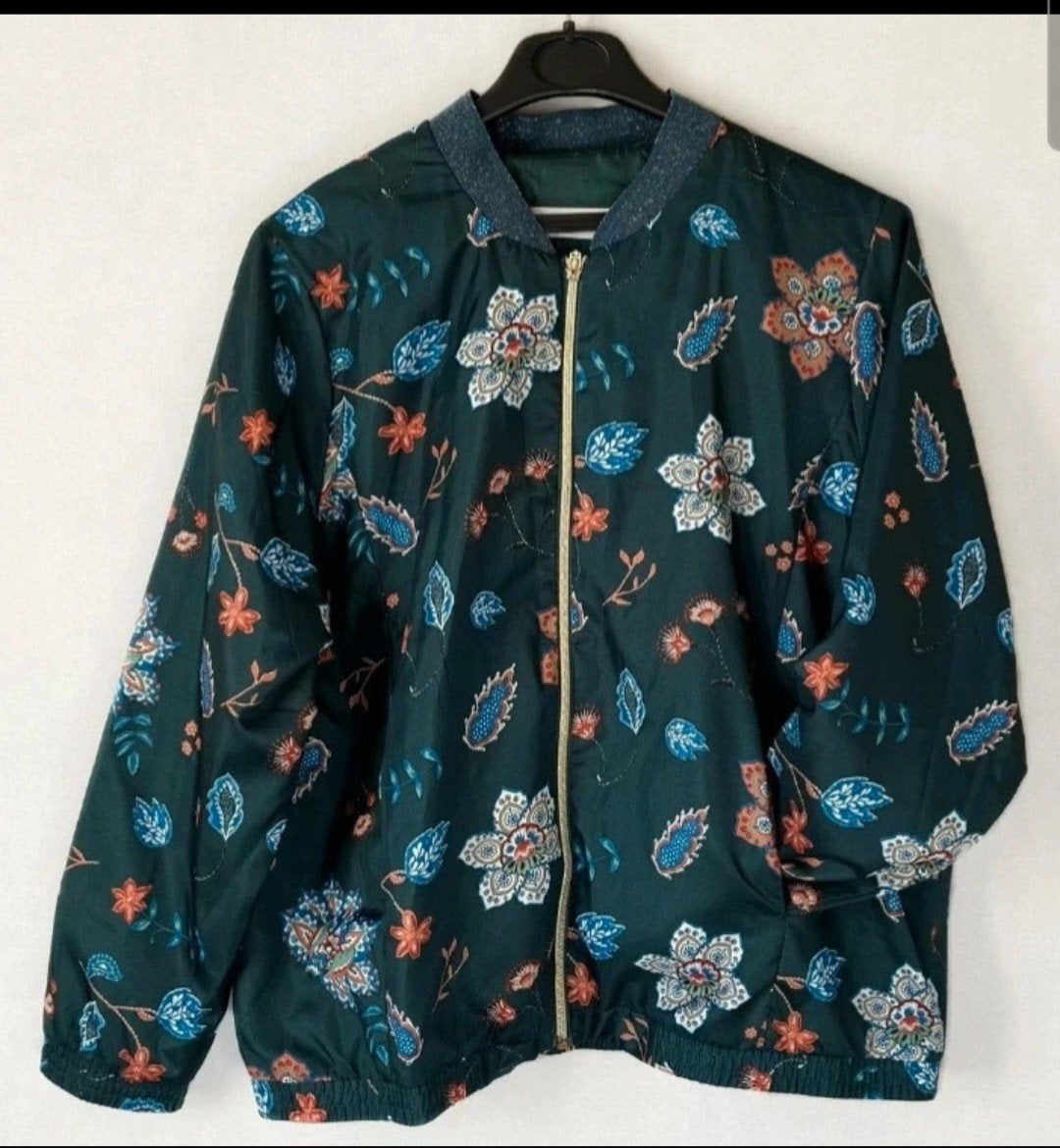 BALSAMIK Bloemen Bomberjack Maat 46/48 (XL), Maat 46/48 (XL) of groter, BALSAMIK, Ophalen of Verzenden, Zo goed als nieuw