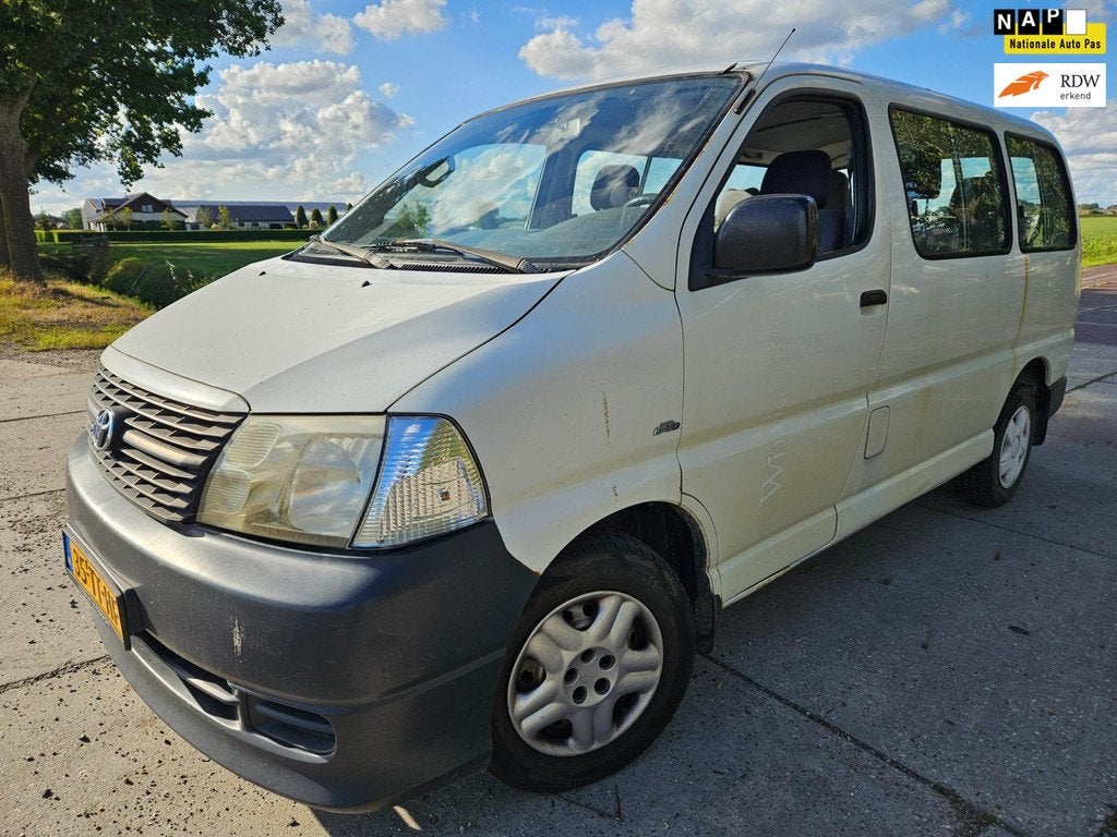 Toyota HiAce 2.5 D-4D KWB Comfort/ airco/ 9 peroons/ bj 2007, Auto's, Toyota, Achterwielaandrijving, Gebruikt, 2000 kg, Wit