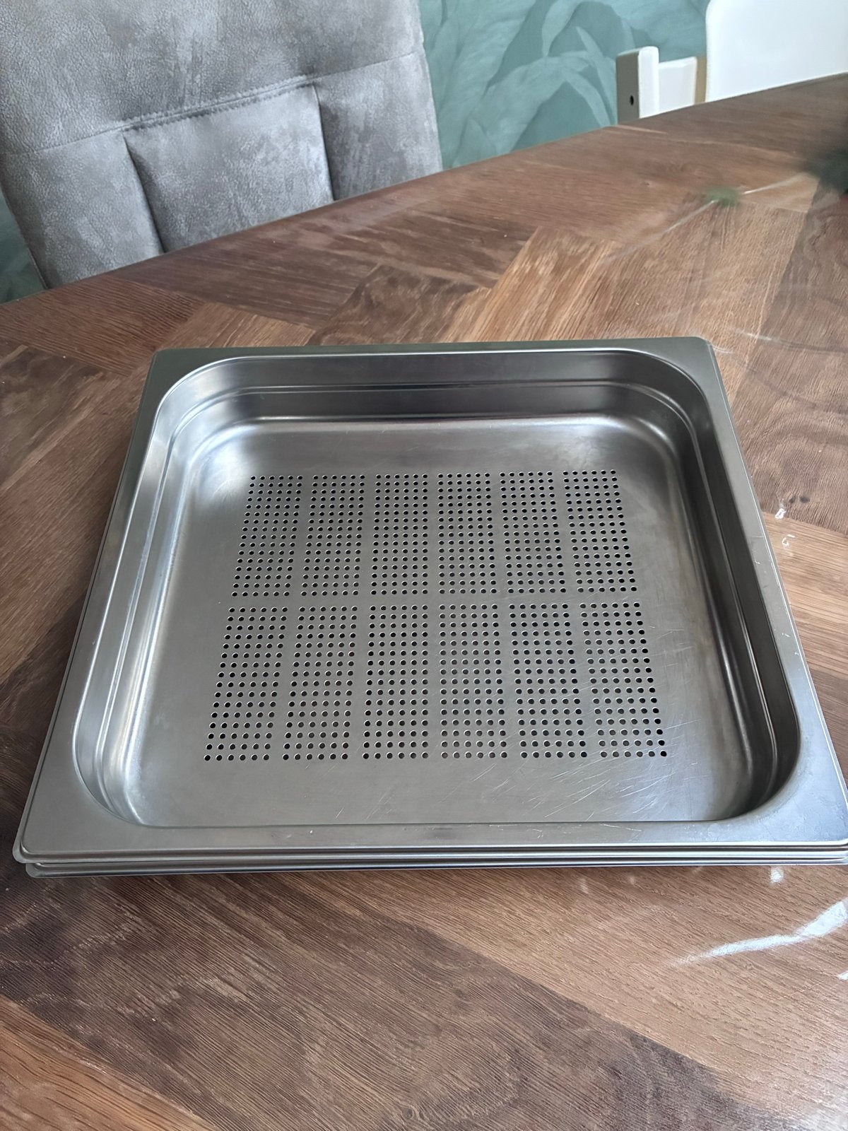 RVS bak voor stoomoven - zo goed als nieuw, Overige typen, Zilver, Ophalen of Verzenden, Zo goed als nieuw