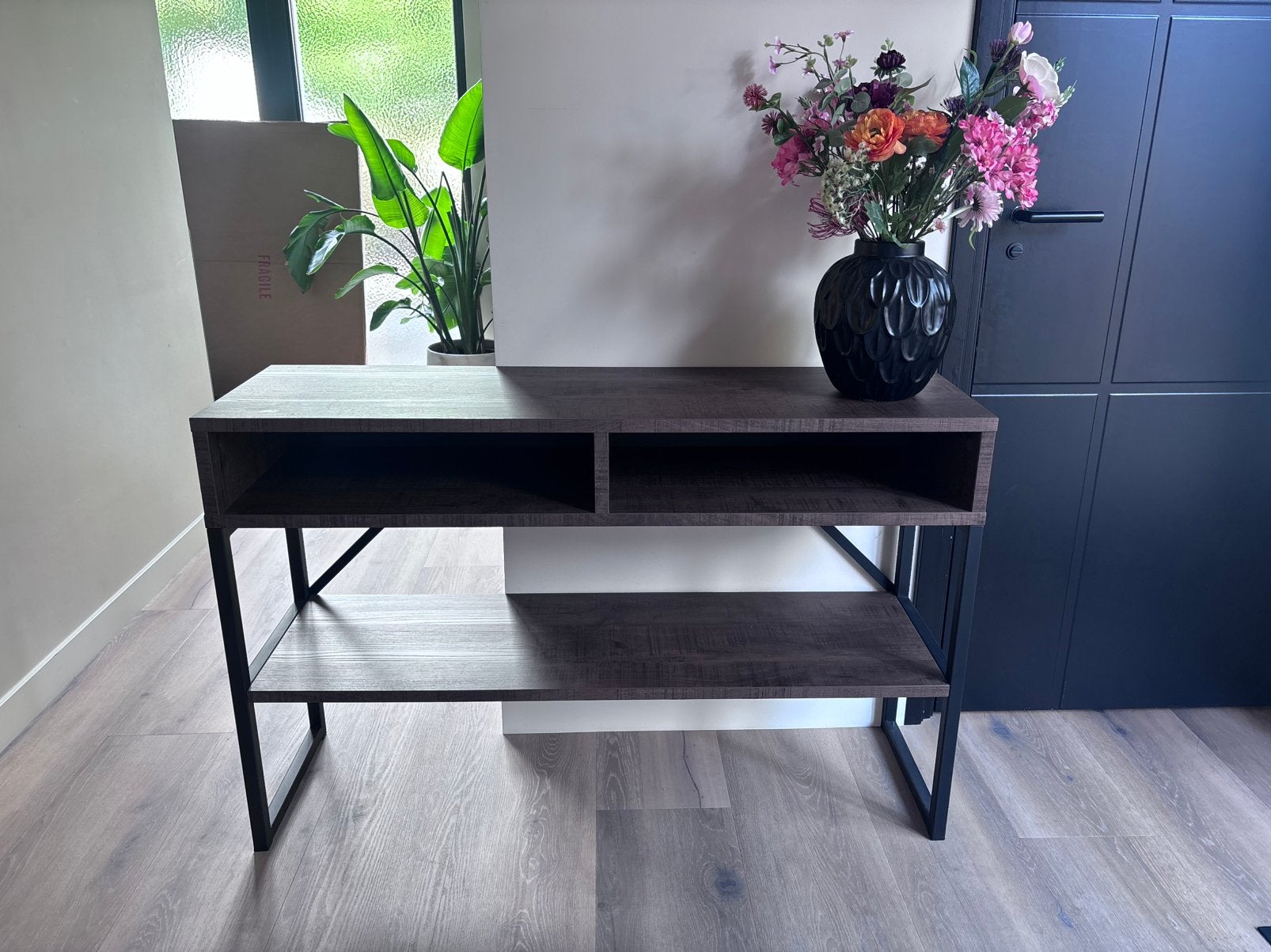 Wandtafel - Dark mango, Ophalen, 100 tot 150 cm, Zo goed als nieuw, 25 tot 50 cm