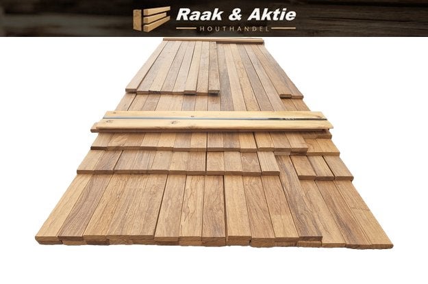 Hardhouten planken / latten geschaafd 1.8x6.7 cm - nr: HP305, Tuin en Terras, Ophalen, Planken, Nieuw, Hardhout